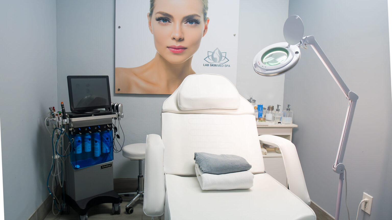 Treatment room at Lab Skin Med Spa